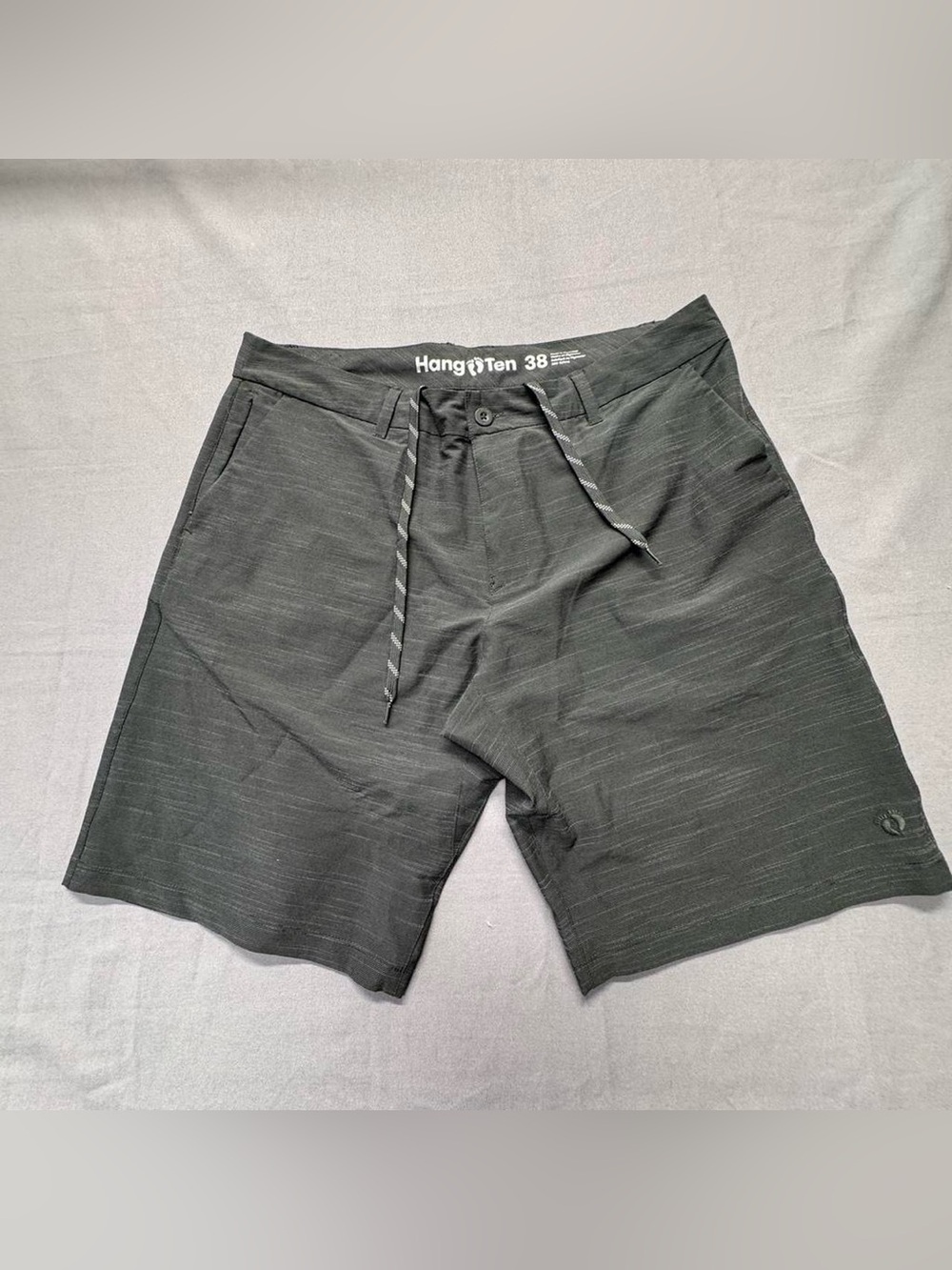 Hang Ten Charcoal Black Men's Casual Drawstring Shorts